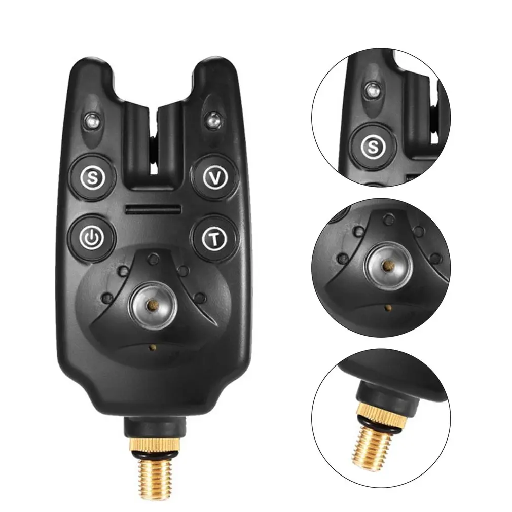 

Carp Fishing Bite Alarm with Volume Tone Sensitivity Control LED Indicator B1101