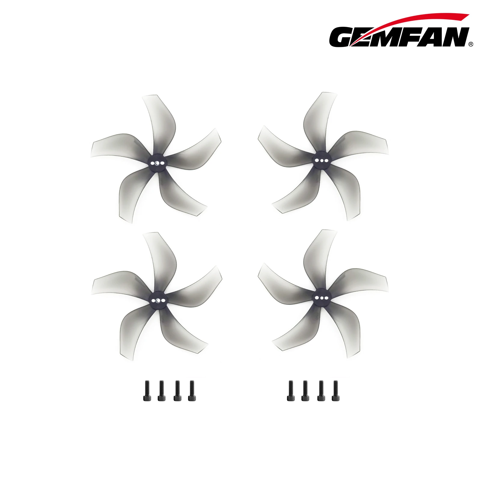 Gemfan 2925 2.9x2.5x5 5-Blade Gray PC Propeller