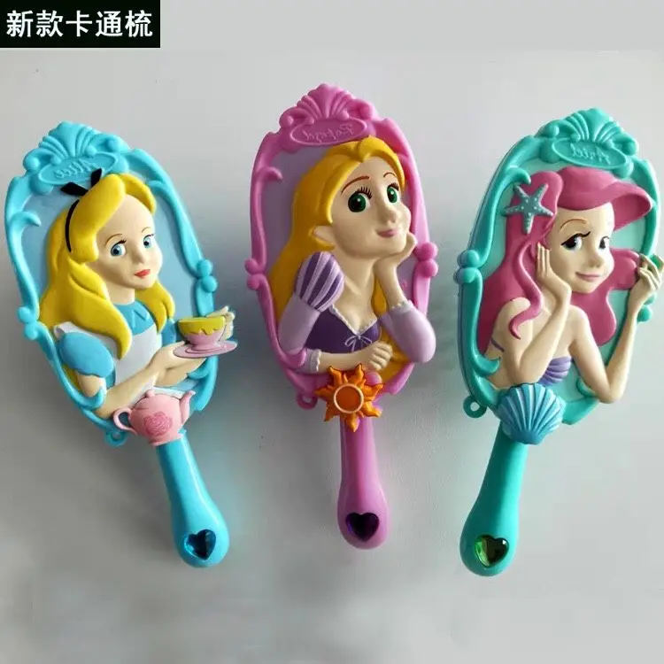 

Новая Антистатическая Расческа для парикмахерской Принцессы Диснея из мультфильма «Русалка» без узлов для девочек и малышей