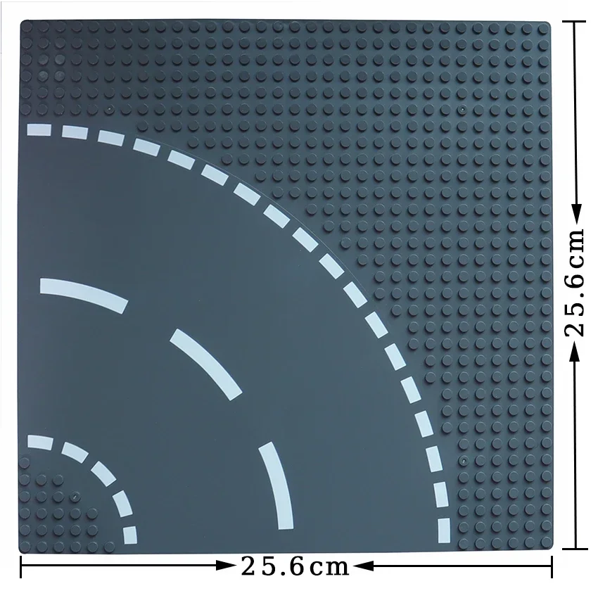 Набор строительных блоков City Road Street классический прямой Crossroad Curve Т-образное
