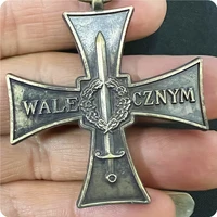 antique swordsman medal 1920 replica