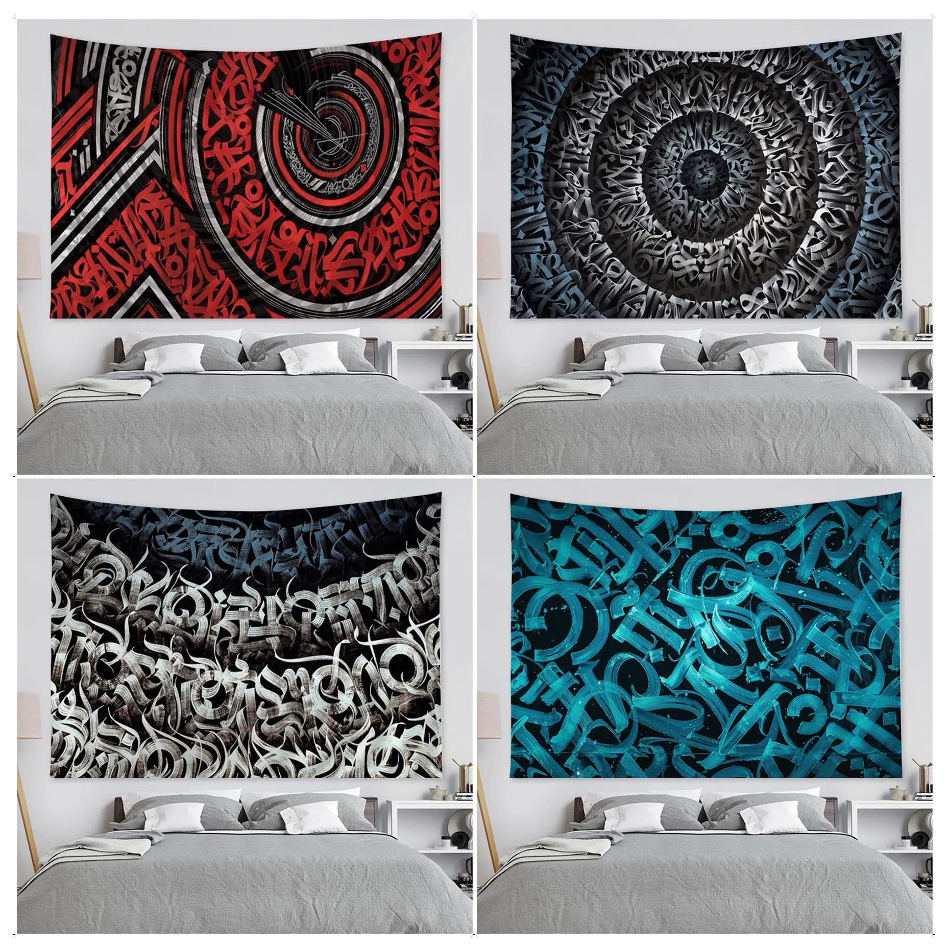 

Pokras Lampas Искусство граффити подвесной богемный гобелен украшение для дома хиппи оформление дома