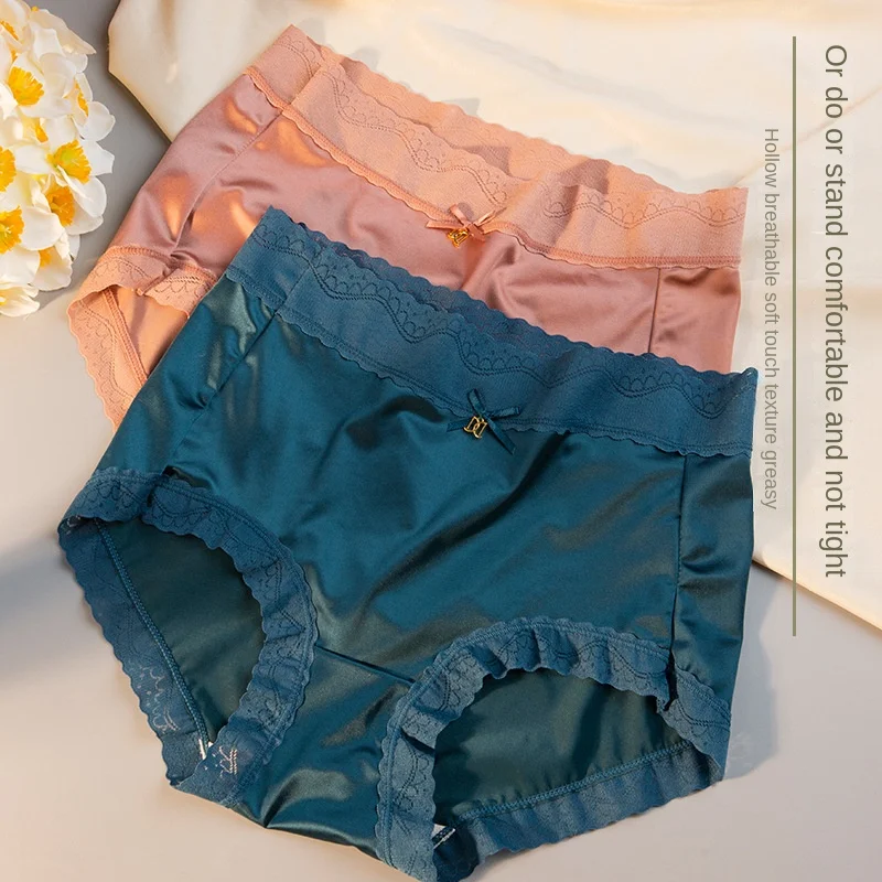 

M-XL Women's Panties Sexy Lace Underpants Plus Size High Waist Comfort Briefs Fashion Traceless Panty Female Lingerie