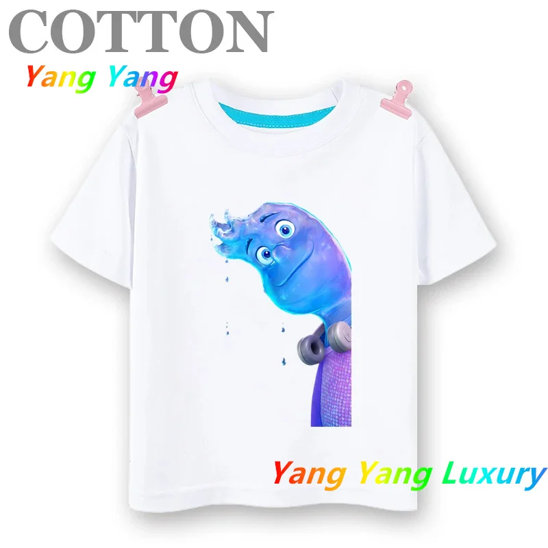 Повседневная хлопковая футболка унисекс с короткими рукавами для детей летняя