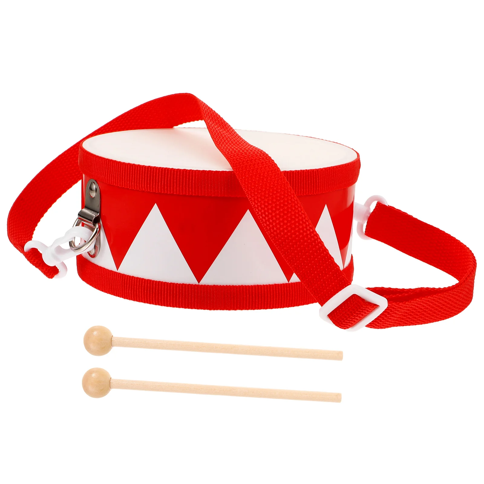 Портативный малый барабан с барабанными палочками музыкальный инструмент