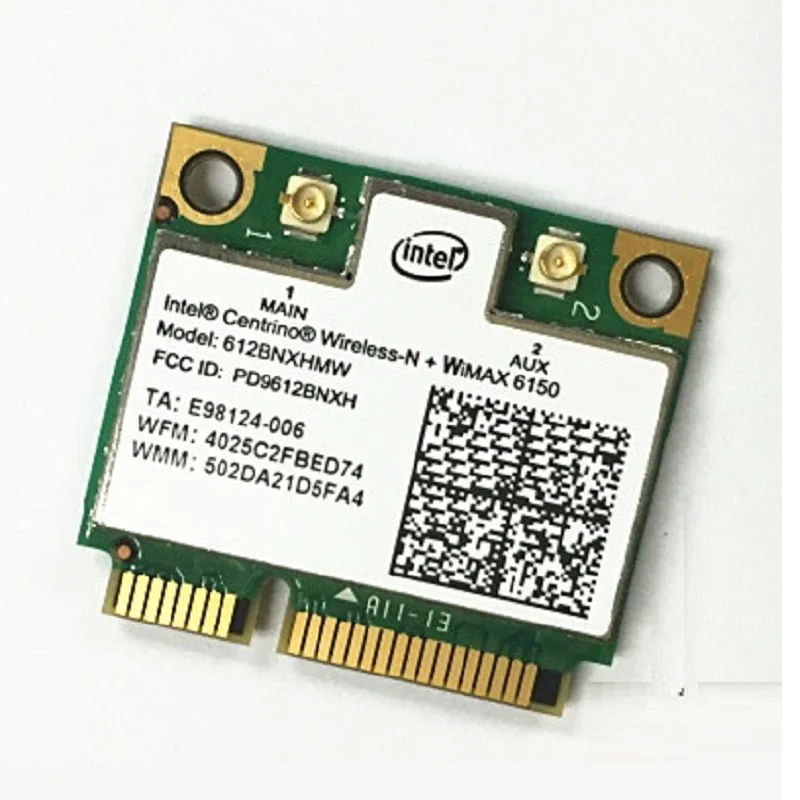 

New For Intel Advanced-N + WiMAX 6150 612BNX HMW 802.11b/g/n Half Mini PCI-E Wireless wlan Card Test Well