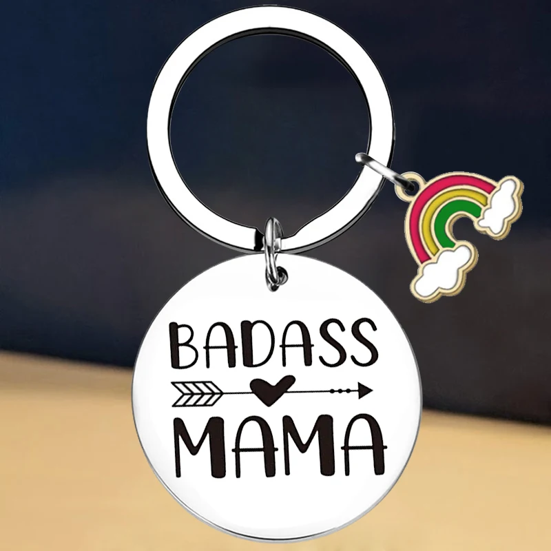 New Best Mom Ever gift Keychain Mom Christmas Gift Key Rings Mother birthday Gifts gift