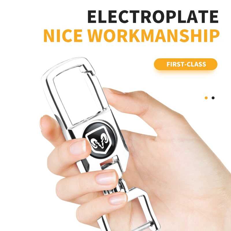 Аксессуары для автомобиля 3D из сплава брелок ключей Dodge Ram 1500 2500 3500 2010 Challenger Avenger SXT