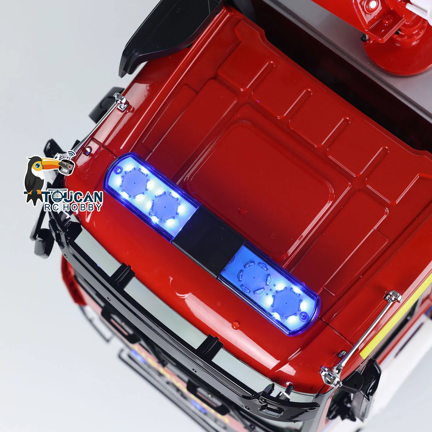Фото Масштаб 1/14 RC Пожарная машина 6x6 Металлическое шасси RTR Пожарный грузовик с дистанционным управлением 2-скоростная модель автомобиля со звуковым светом Набор игрушек №5