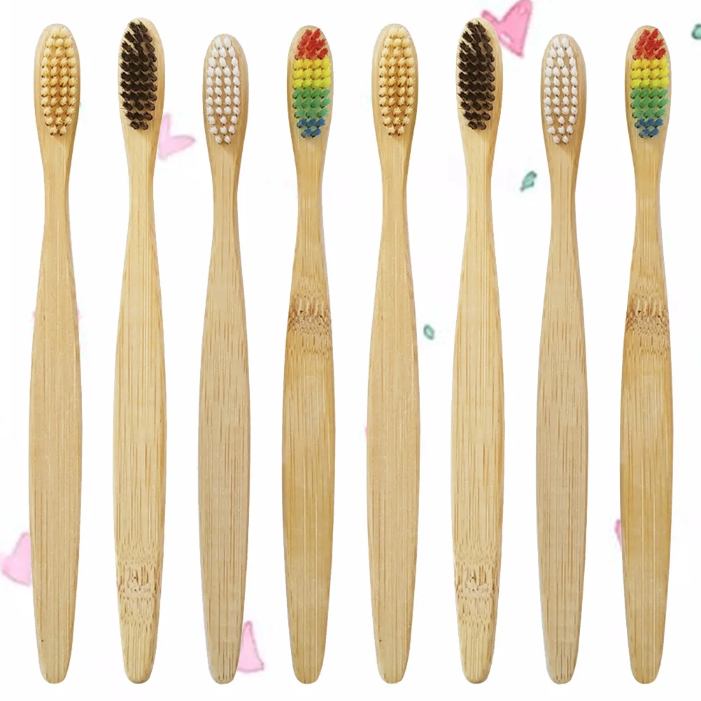 

20PCS Biodegradable Toothbrushes- Friendly Cleaning Tool for Camping Travel
