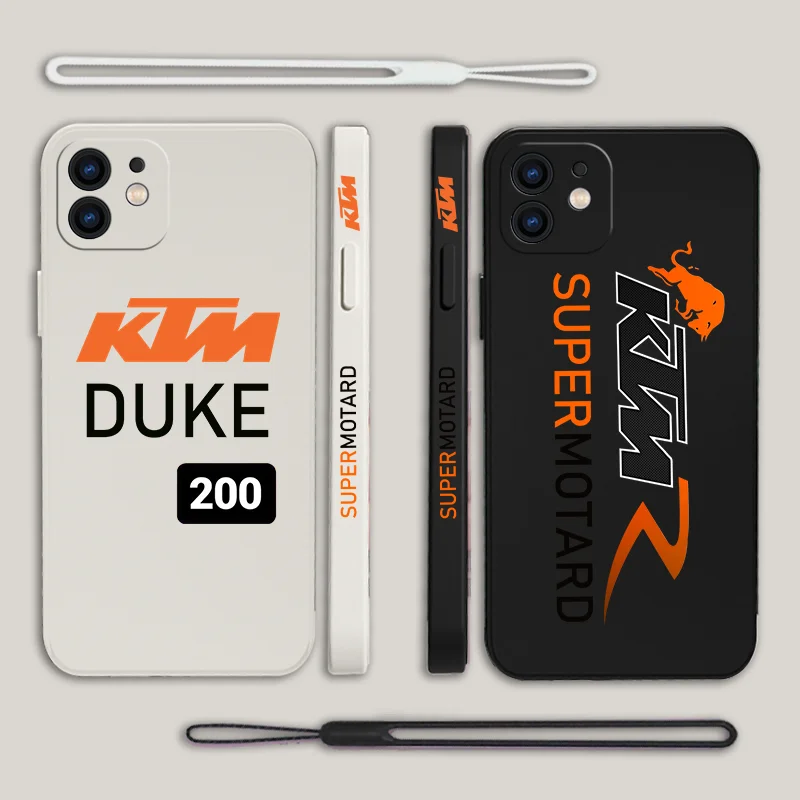 

Ready To Race K-Ktm-Motorcycle Phone Case For Samsung Galaxy S23 S22 S21 S20 Ultra Plus FE S10 Note 20 Plus With Lanyard Cover