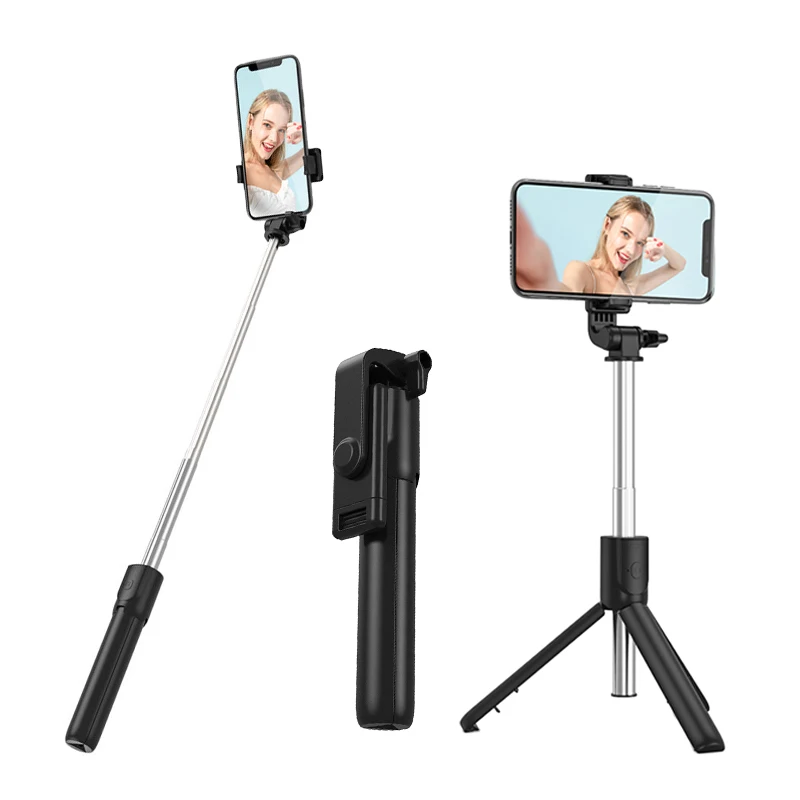 

3 In 1 Selfie Stick Tripod With Remote Wireless Bluetooth Stabilizer Foldable Universal Shutter Remote Control for iOS Android