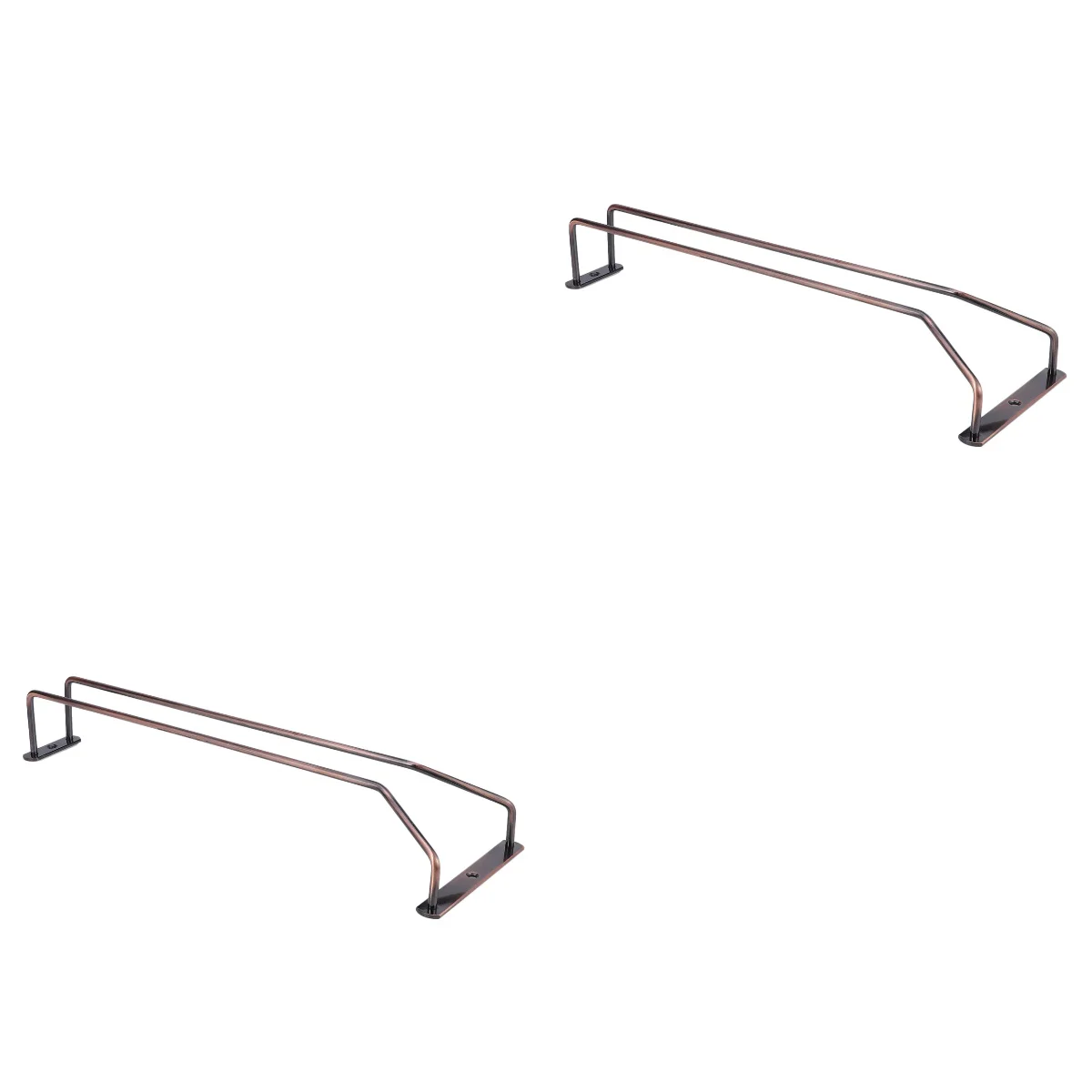

2pcs 35cm Stemware Rack Holder Under Cabinet Shelf Glass Hanger Storage Hanging Rail for or Kitchen 1 Pack