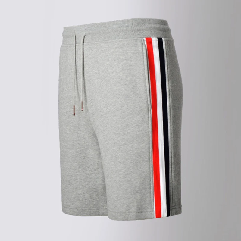 

TB THOM Casual Shorts Men Women Summer Striped Sports Knee Length Tracksuit High Quality Bottoms Jogger Track tb Shorts