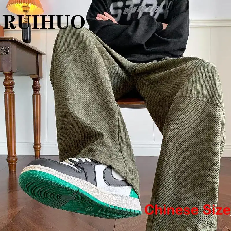 

Zongke Corduroy Casual Pants Men Joggers Korean Streetwear Harem Pants For Man Chinese Size 2XL 2022 Autumn New Arrivals