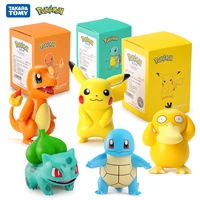 new pokemon figures pikachu charmander psyduck squirtle jigglypuff bulbasaur bulbasaur anime toys model kawaii for kids gifts