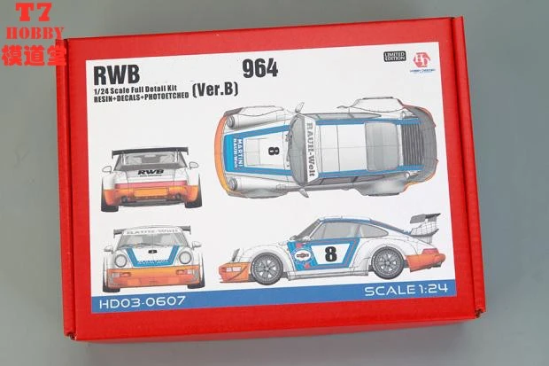 Фото HobbyDesign 1:24 травировочный лист RWB 964 VER.B HD03-0607, собранные из смолы, игрушечные аксессуары, модели автомобилей №1