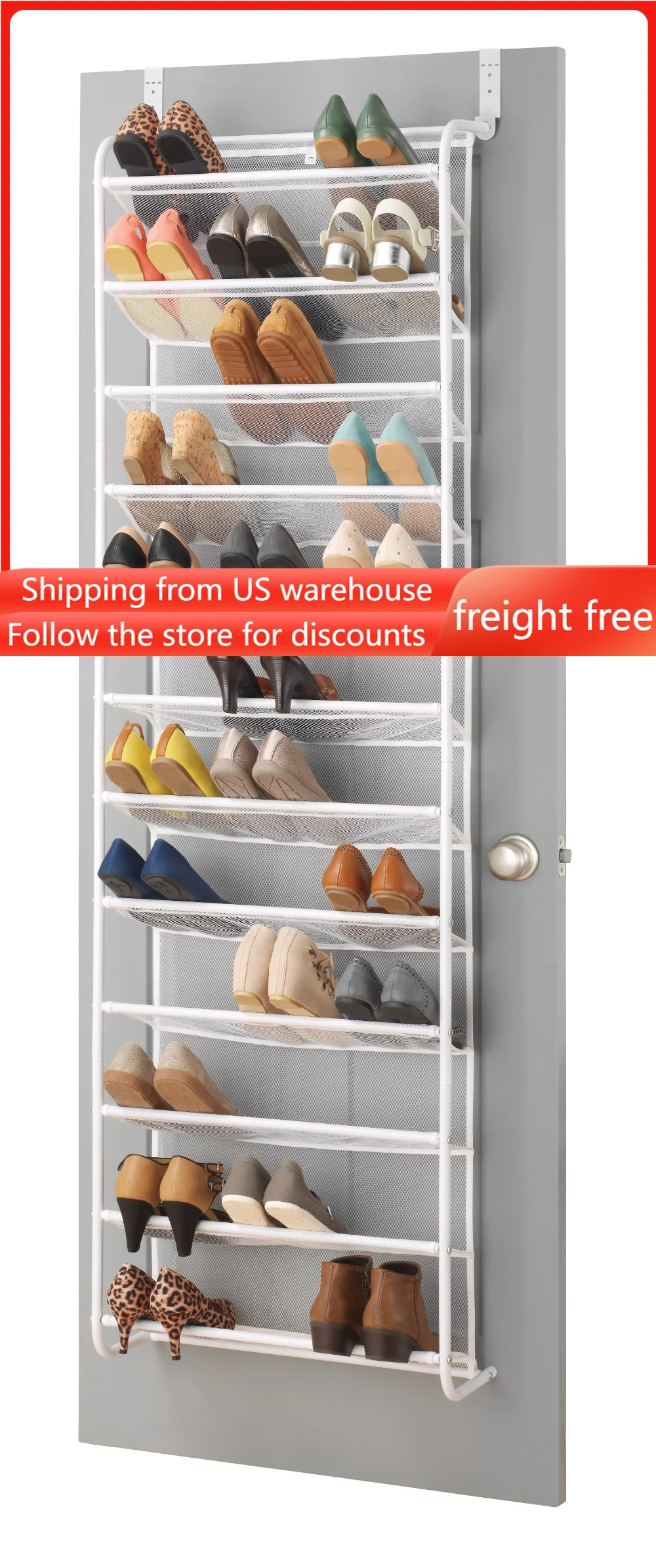 

12-Tier over the door Mesh Shoe Rack,Metal ,shoe cabinets,shoe stand,shoe organizer,shoes storage,shoe organizer and storage