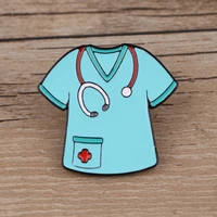 doctor nurse uniform enamel pin badge decorative clothes badge lapel pins brooch jewelry briefcase backpack accessories
