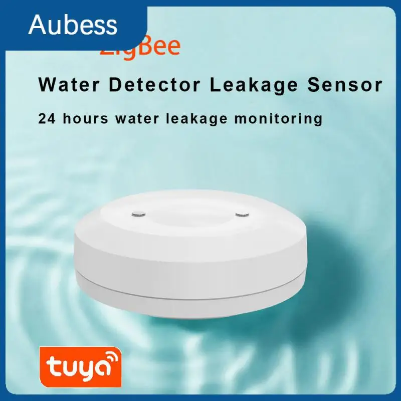 

Датчик утечки воды Zigbee Smart Life, датчик для утечки воды с дистанционным управлением через приложение, датчик в режиме реального времени для умного дома