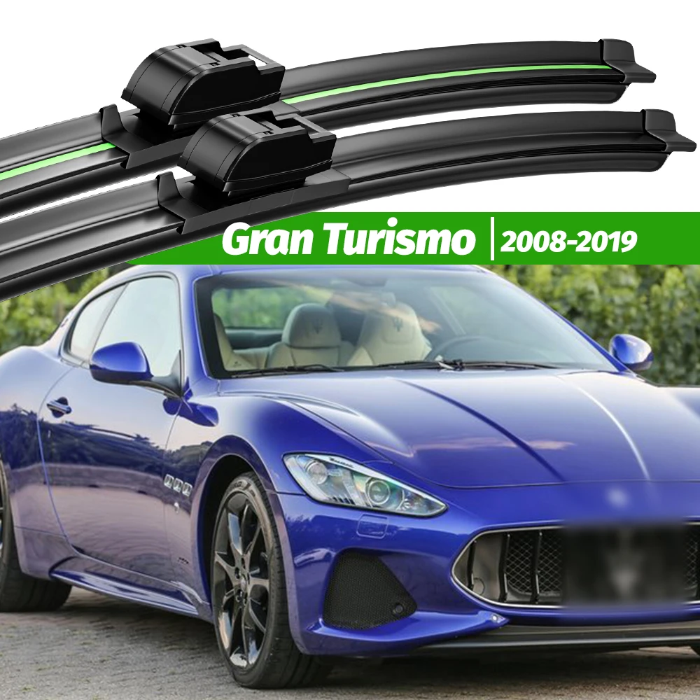 Dla Maserati Gran Turismo 2008-2019 2 sztuk pióra wycieraczek przedniej szyby 2009 2012 2014 2016 2018 akcesoria do szyb przednich