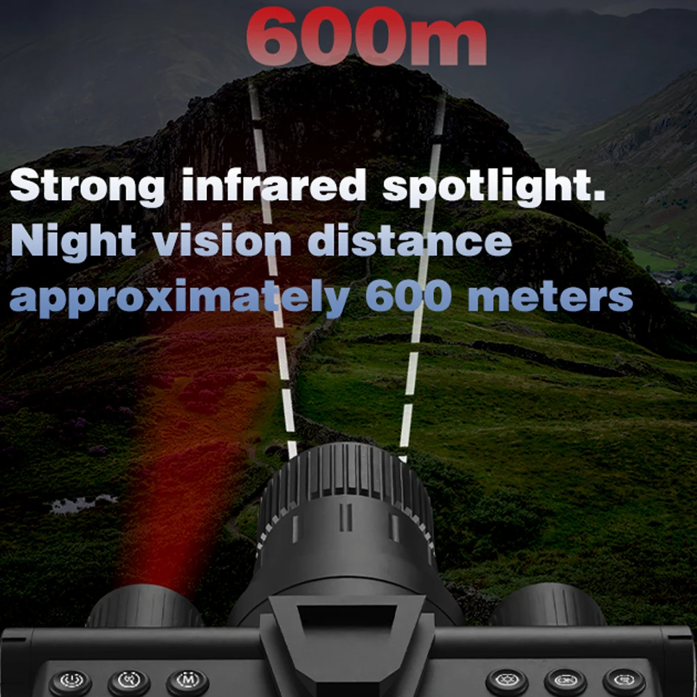 4K 40MP тактический телескоп с креплением на голову 8-кратный зум инфракрасный
