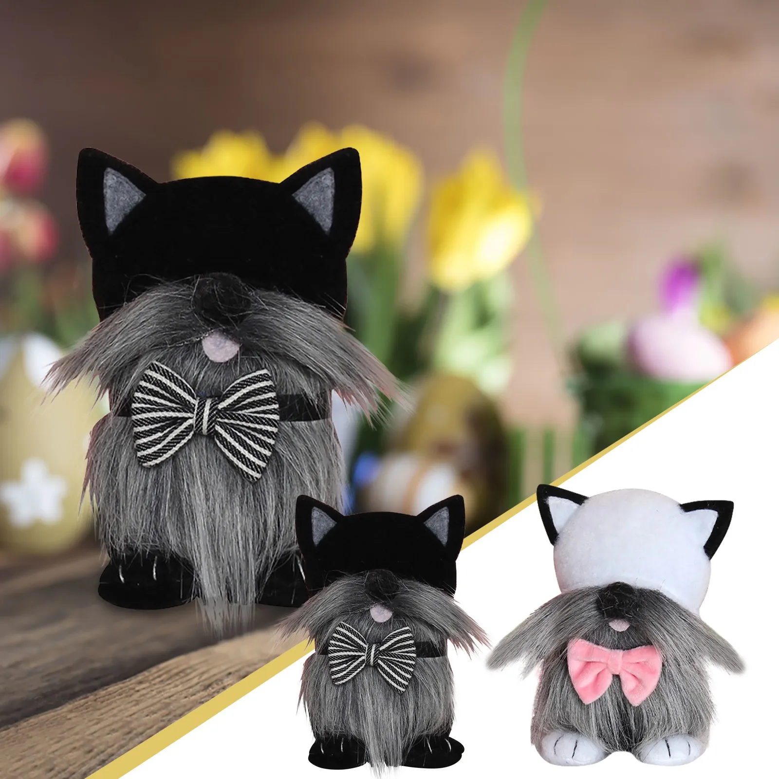 

Doll Cat Day Rudolph Decorations Toy Ornaments Faceless Gifts Holiday Easter Plush toy F450 Toy Pounding Toy