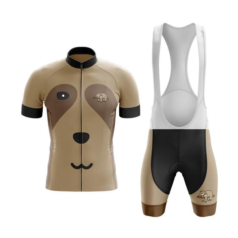 

2022 Team sloth Summer Men's Cycling Short Sleeve Jersey With Bib Shorts Set