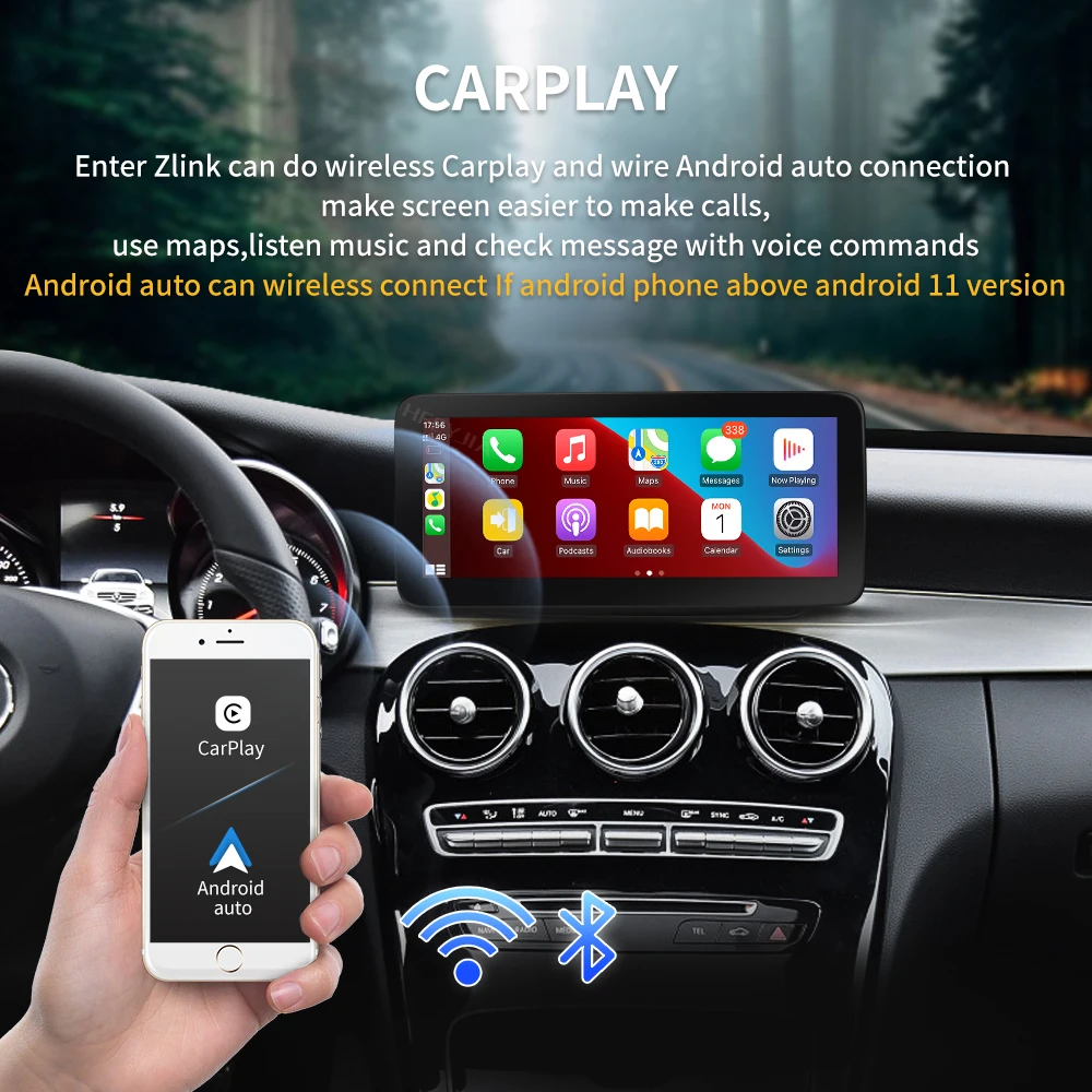 Автомобильное мультимедийное стерео-устройство с сенсорным IPS-экраном 10 25 дюйма