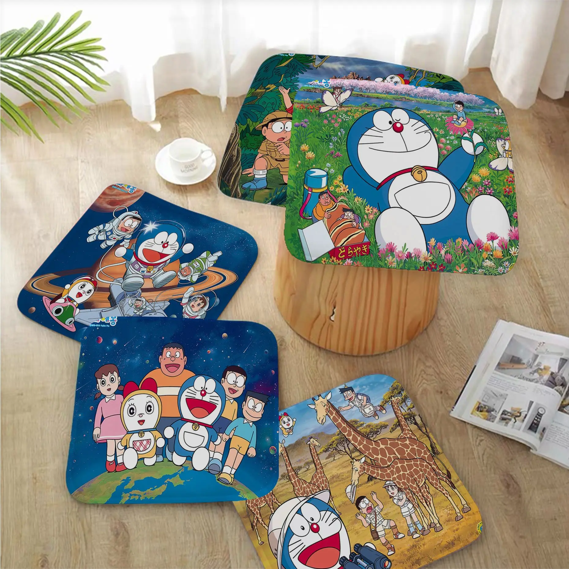

BANDAI Doraemon Beautiful Anime Creative Plush Cushion Home Back Cushion Soft Comfortable 50x50cm Sofa Cushion