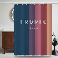 shower curtains 180cm stripe blue waterproof colorful bathroom curtain with hooks modern style polyester fabric simple 71 inches