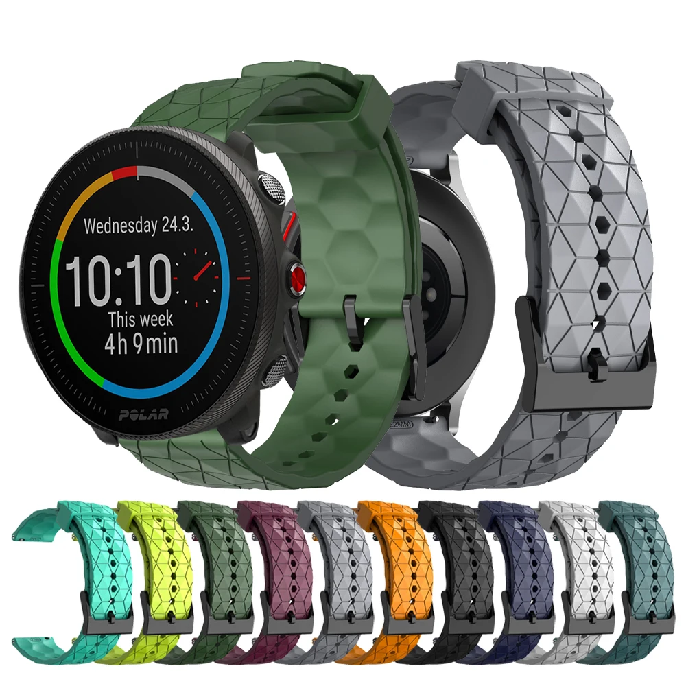 Silicone Bracelet For POLAR Vantage M M2/V2 SHIFT/V3 Band Grit X Pro IGNITE 3 2 20 22mm Waterproof Watch Strap Accessories Belt