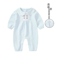2022 autumn new baby jumpsuit long sleeved cute foreign style newborn male and female baby romper crawling clothing