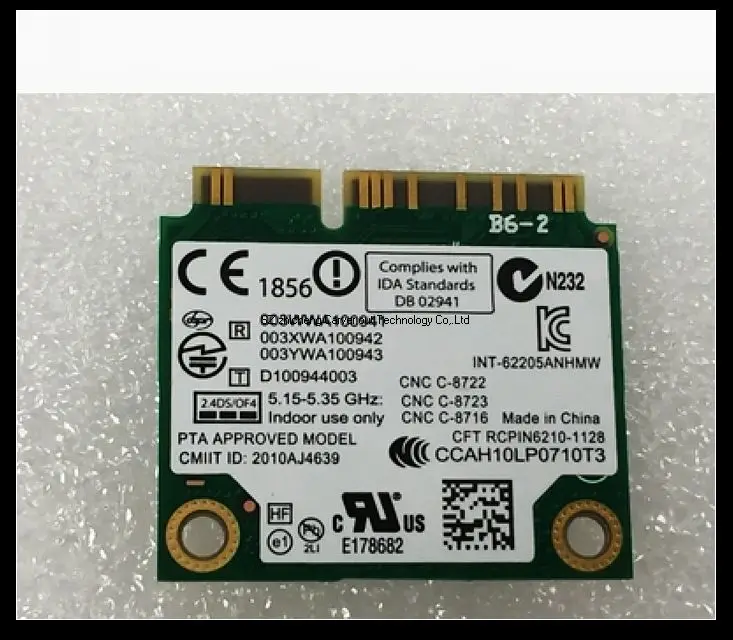 Беспроводная Lan-карта для Lenovo X220 T420 T520 60Y3253 Intel Centrino Advanced-n 6205 62205ANHMW 6205AGN 300 Мбит/с Wifi