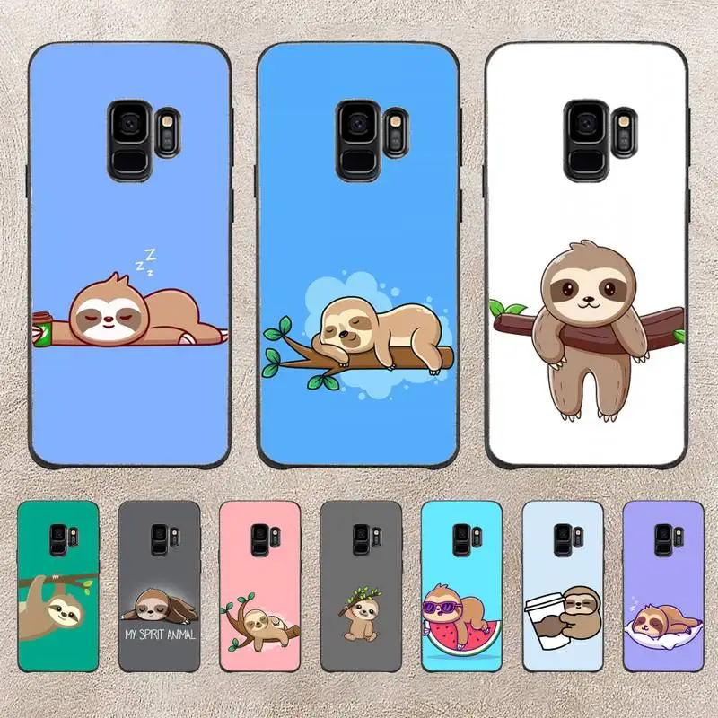 

Cute Animal Sloth Cartoon Phone Case For Samsung Note 8 9 10 20 Case For Note10Pro 10lite 20ultra M20 M31 Funda Case