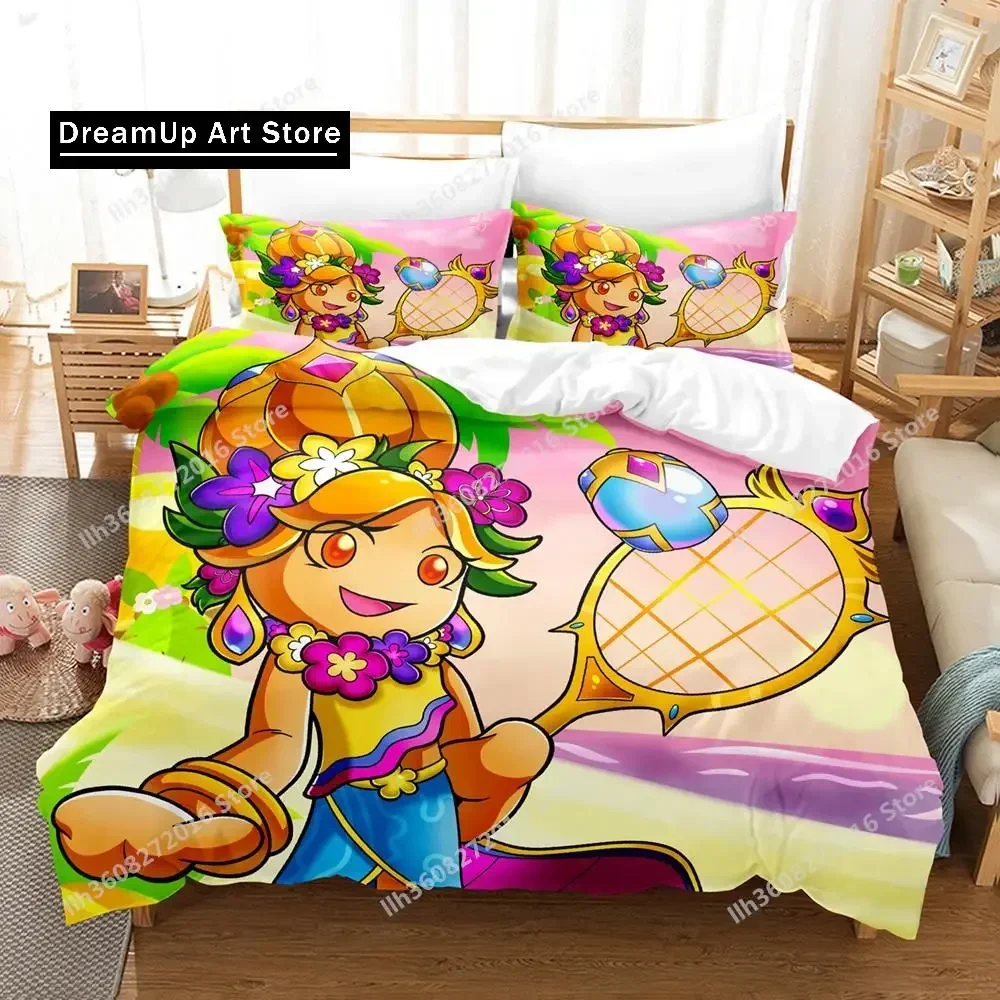 Фото Комплект постельного белья с 3D-печатью Cookie Run OvenBreak Single Twin Full Queen King Size, комплект постельного белья для взрослых и детей, комплекты пододеяльников для спальни №4