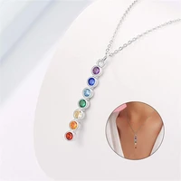 new trendy jewelry gift reiki yoga prayer stones healing yoga necklace amethyst chakra necklace
