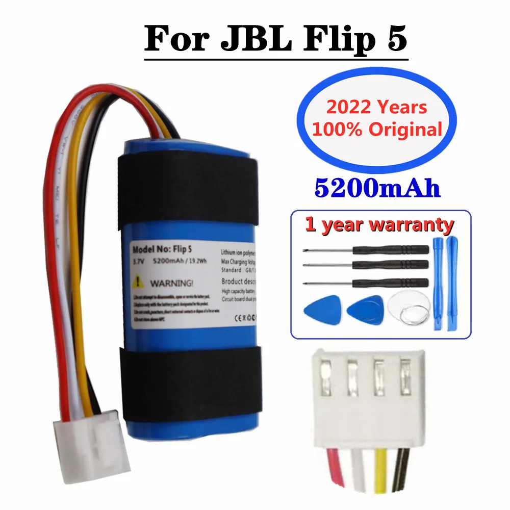 

Original 5200mAh Player Speaker Replacement Battery For Flip 5 Flip5 JBLFLIP5 JBLFLIP 5 Special Edition Bluetooth Audio Bateria