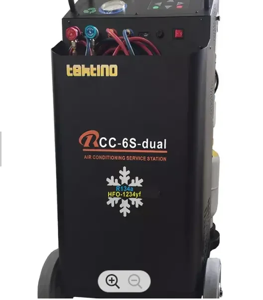 Tektino RCC-6S-Dual Refrigerant Recovery and Recharge Machine for R134a and R1234yf Automotive A/C Systems