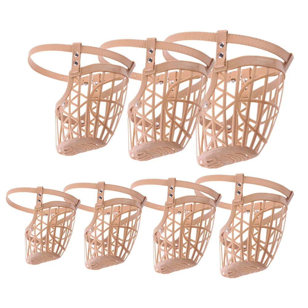 

Muzzle Dogbasket Baskerville Mouth Barkingbiting Muzzles Pitbulls Medium Sized Strap Adjustablebite Anti Cover