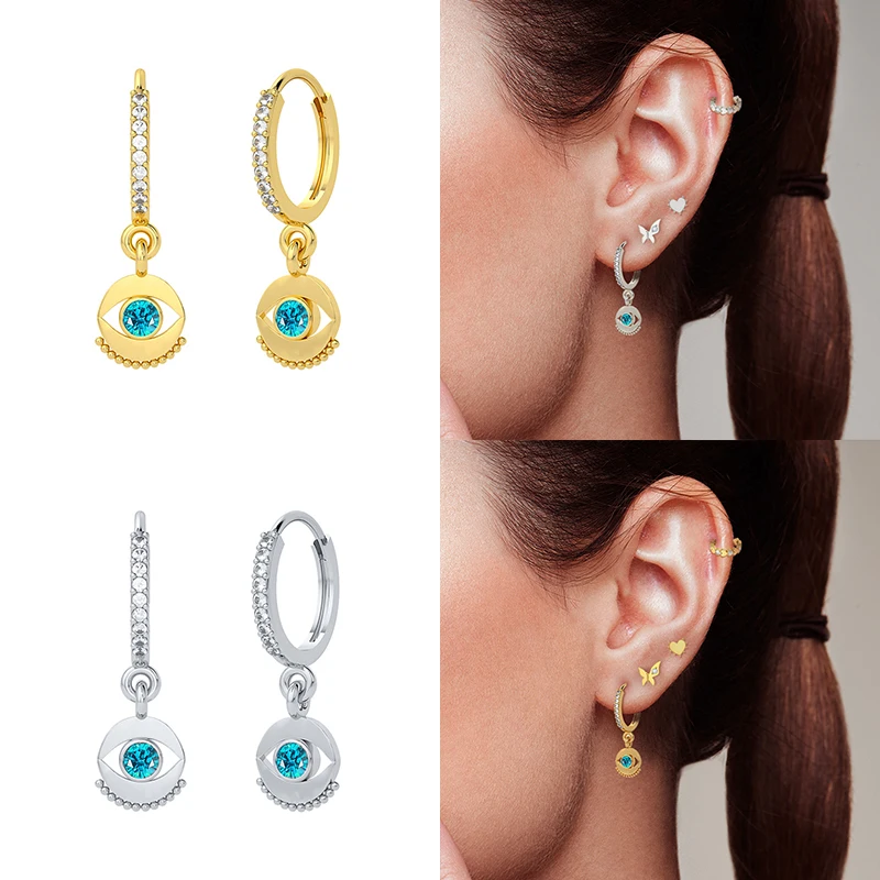 

Серьги-подвески женские из серебра 925 пробы с фианитами