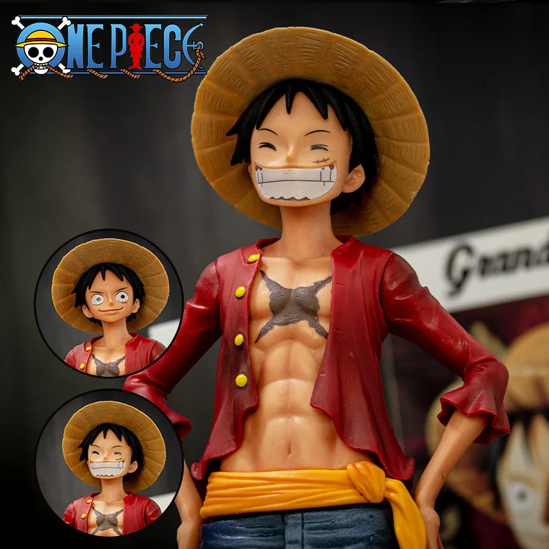 

25cm Smiley Luffy Figure Anime One Piece Figure Ros Luffy Action Figure Monkey D Luffy Classic Smiley Model Toy For Kids