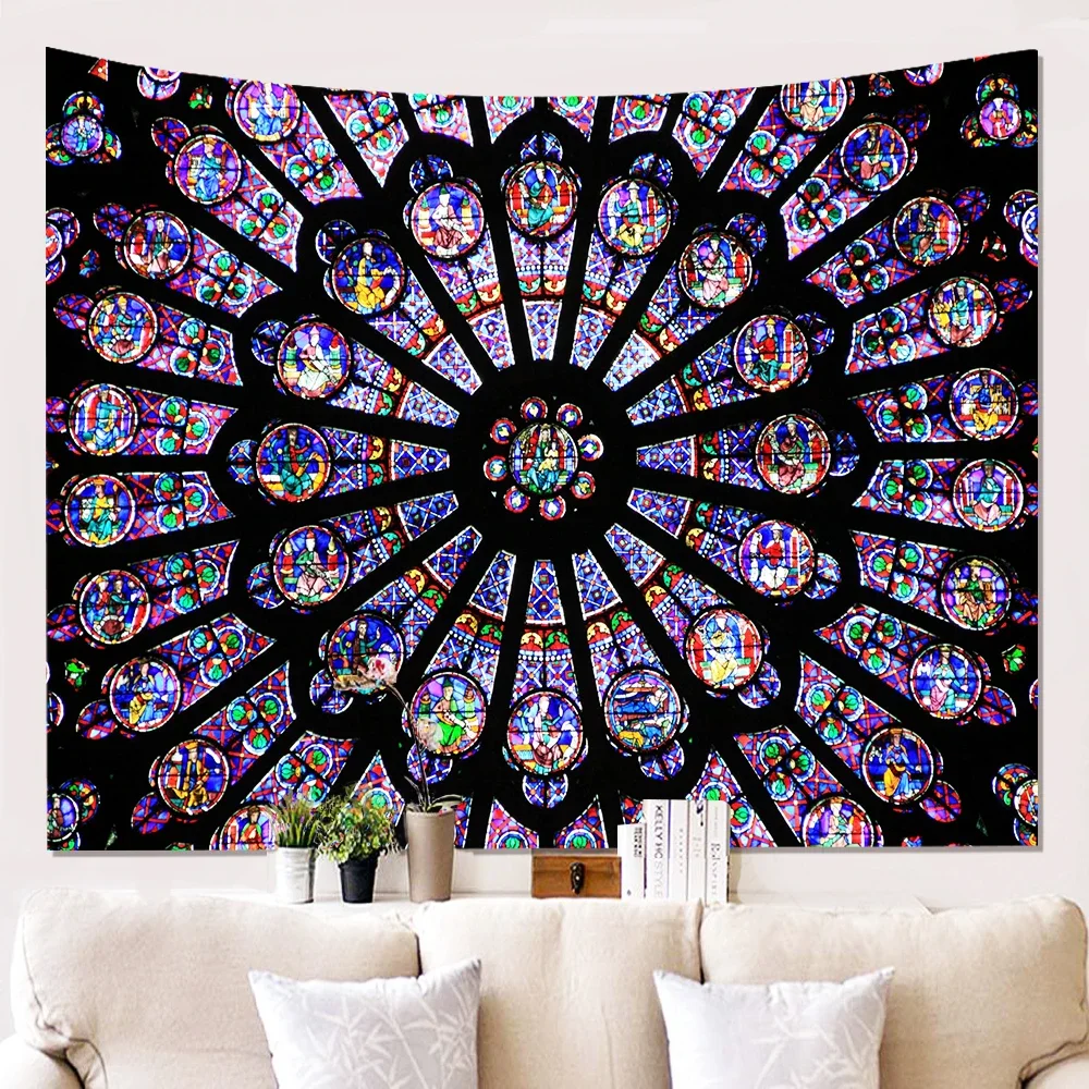 Настенный гобелен индийский хиппи чешский психоделический Павлин мандала