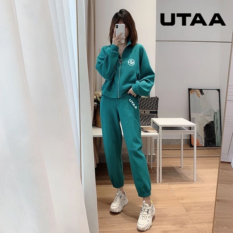 

UTAA Women's Golf Wear New Goods Malbon 2023 Women's Spring Jacket Golf Suits Golf Clothing Sports 2-piece set golf wear women