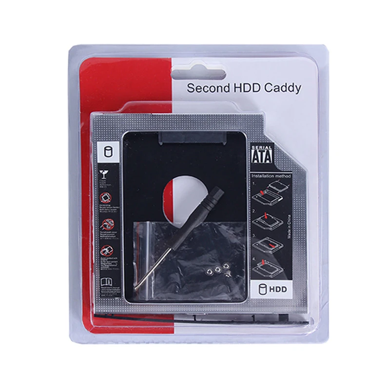 Металлический жесткий диск 9,5 мм Sata 3,0, двойная загрузка, портативные офисные аксессуары для Macbook 9,5 мм Sata 3,0 Optibay, высокое качество
