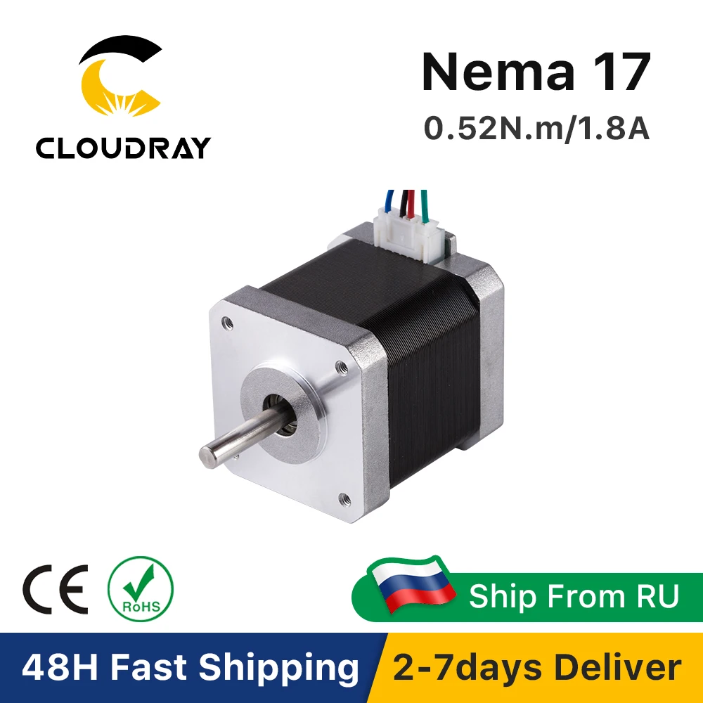 

Шаговый двигатель Cloudray Nema 17 48 мм