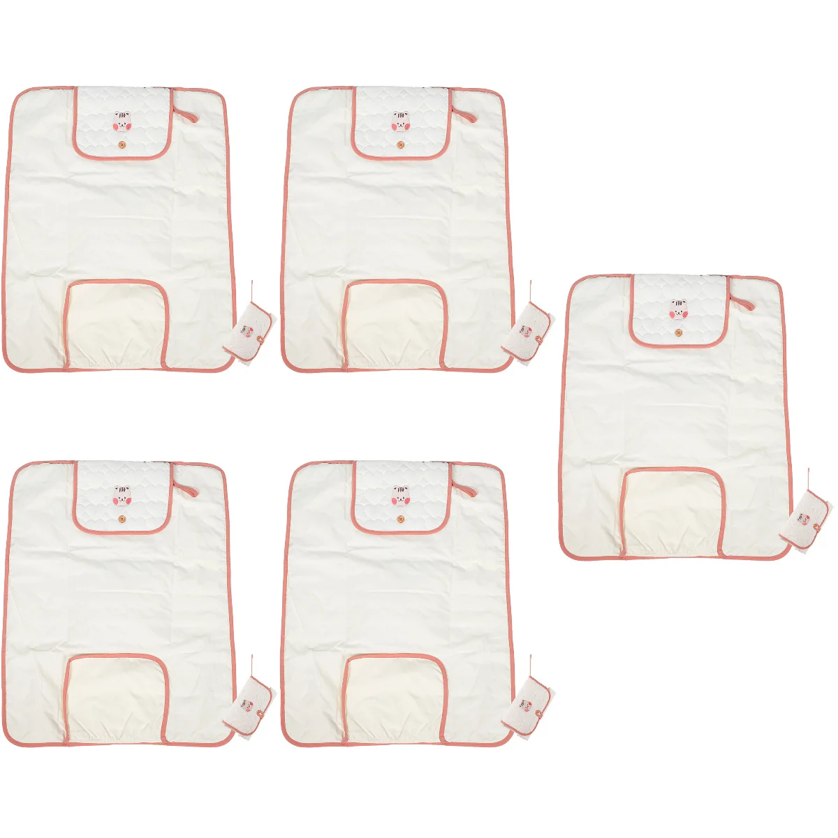 

5 PCS Urine Pad Baby Washable Bed Pads Non- Changing Mat Cloth Diaper Inserts Cotton Girl Protective Elder Waterproof Crib
