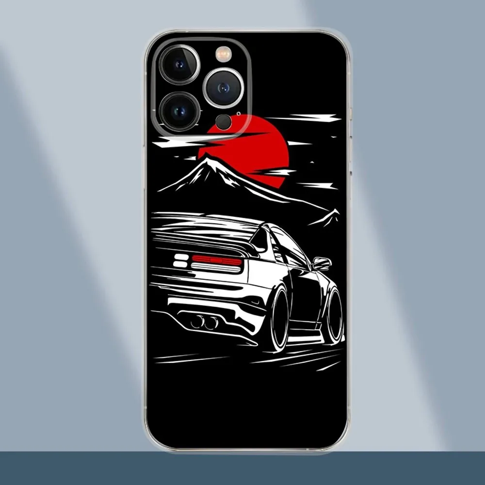 Прозрачный чехол для телефона Japan J-JDM Sports Cars iPhone 15 14 13 12 11 Pro Xs Max Mini XR X 7 8 Plus Transparency