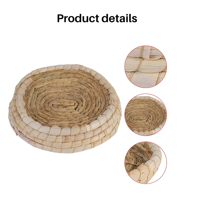 Птичье гнездо ручной работы кукурузные листья и соломенная инкубационная