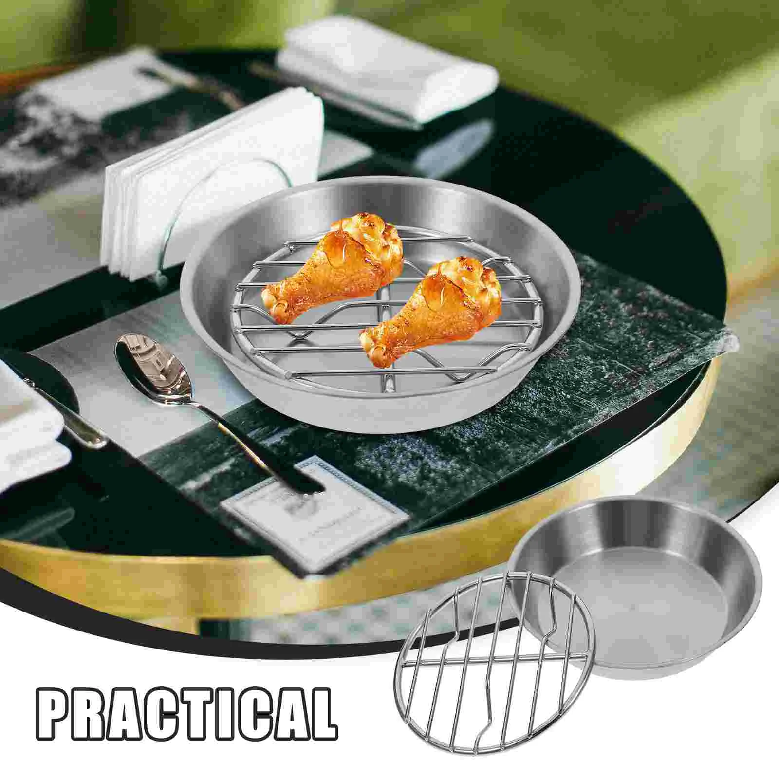 Сливная сковорода из нержавеющей стали 304 гриль аксессуары для выпечки тостер